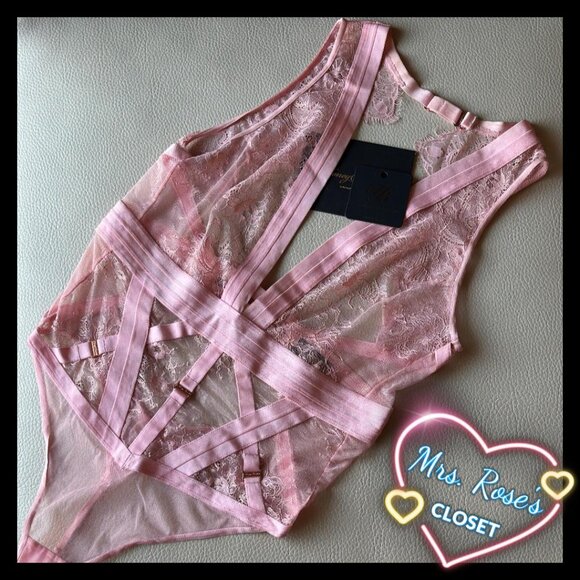 Honey Birdette Candy Pink Playsuit, Size Medium. - Picture 1 of 7